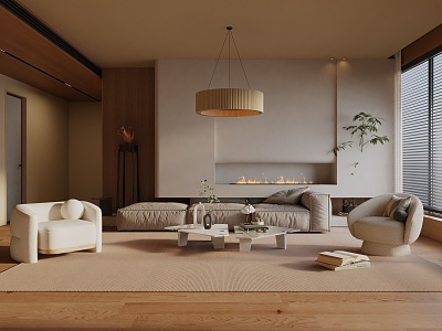 modern living room model