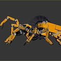 Industrial LOFT machine spider mechanical spider 3d model