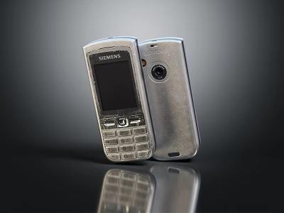 Classic Siemens And Nokia Mobile Phones With Keypad Screen And Camera Design 3d model Classic Siemens And Nokia Mobile Phones With Keypad Screen And Camera Design 3d model