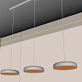 Modern Cream Style Restaurant Chandelier Bar Table Lamp 3d model