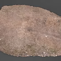 Natural Rocky Hill Terrain With Earthy Surface And Rough Texture Against Dark Background