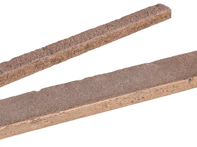 Natural Stone Wood Long Strips with Brown Textured Surface for Construction and Decorative Projects 3d model