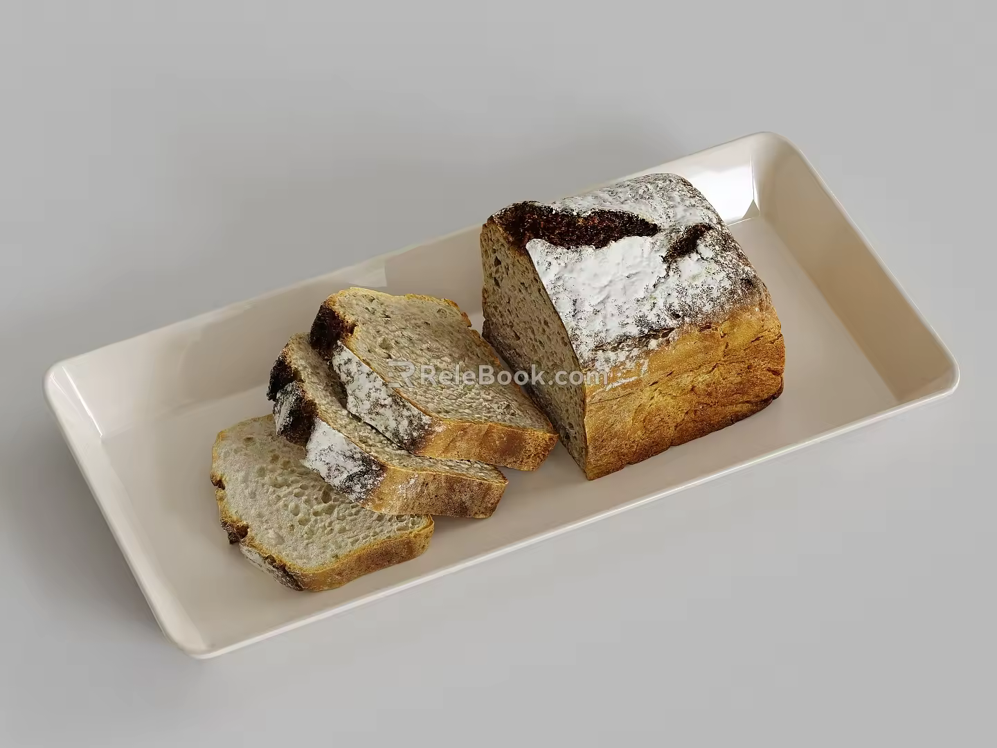 Toast Bread Sliced Toast Bread 3d model