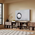 Modern Entryway Cabinet And Side Cabinet With Storage Drawers And Decorative Shelves