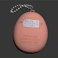 Pink Egg Shaped Everyday Electrical Device Official Product Made In Japan 1987 With Chain