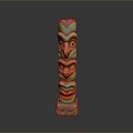 Ruins Relics Maya Ruins Maya Totem Totem Tribal Totem Ancient Ruins Ancient Cultural Relics 3d model