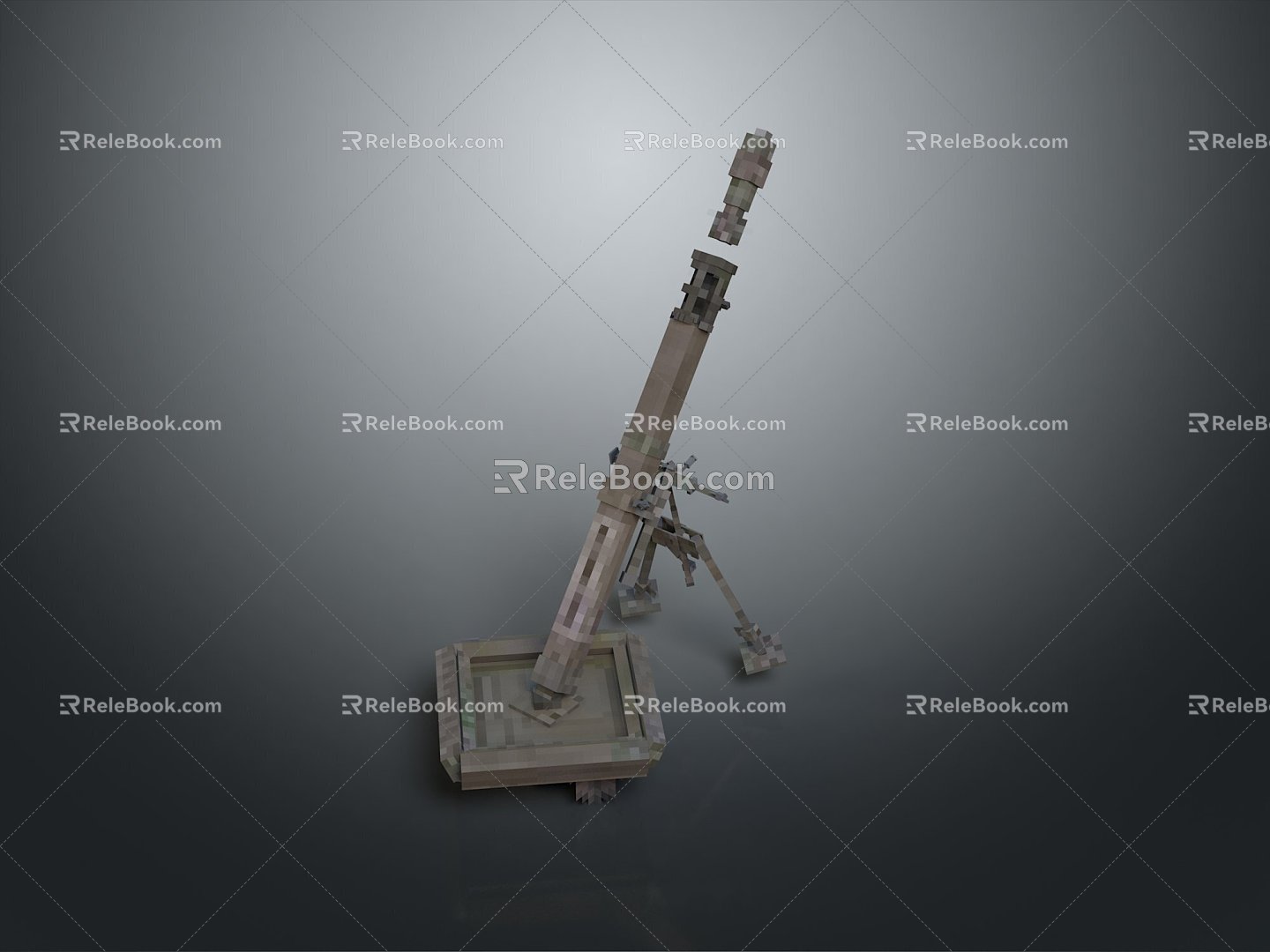 laser tower turret turntable sci-fi tower defense game tower defense sci-fi turret game turret game turret 3d model