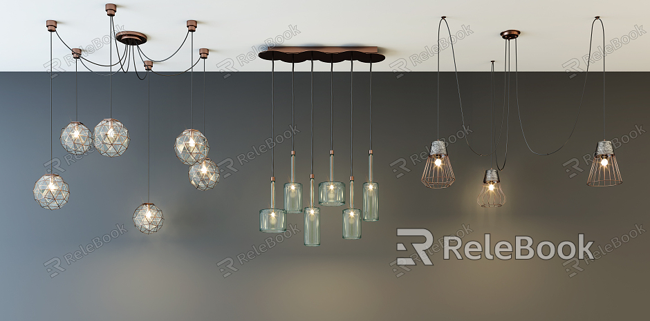 Modern chandelier fashion simple metal chandelier combination model