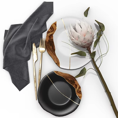 Art Tableware Tableware 3d model Art Tableware Tableware 3d model