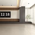 Modern Living Dining Room Interior With Wooden Walls Beige Sofa Black Screen And Recessed Lighting
