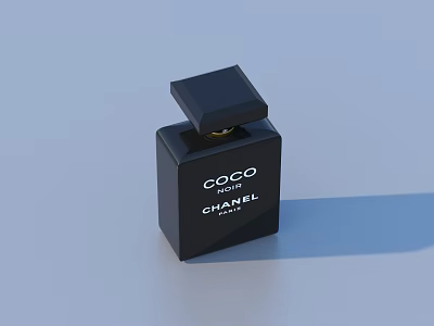 Elegant Stylish Chanel Coco Noir Perfume Bottle For Daily Fragrance Use 3d model