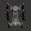 Turret Turntable Railgun Sci-fi Tower Defense Game Tower Defense Sci-fi Turret Game Turret Game Battery 3d model