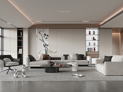 modern living room model