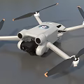 Unmanned Aerial Vehicle Dajiang Unmanned Reconnaissance Aircraft Logistics Distribution Aerial Photography Unmanned Aerial Vehicle Intelligent Technology Low Face Number Low Model Simple Model Game Film and Television Level Super Realism 3d model