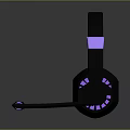Gaming Headset With RGB Lighting And Comfortable Ear Cups 3d model