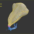 Mystical Game and Movie Character With Transparent Body Small White Figure And Floating Particles On Dark Background