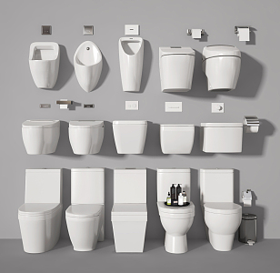 Modern toilet 3d model