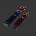 Modern Sleek Red Electronic Devices With Black Accents And Portable Design