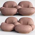 Modern double sofa 3d model