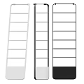 Bathroom Accessories Ladder Shelves in White Gray and Black Colors for Storage
