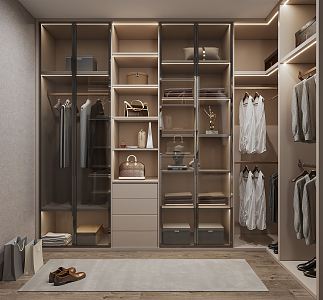 Modern Cloakroom 3d model