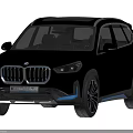 White BMW SUV With Blue Accents Sunroof And Black Alloy Wheels