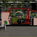 Interactive Area With Live Band Performance At Tulum Festival Greenery Decor And Lighting
