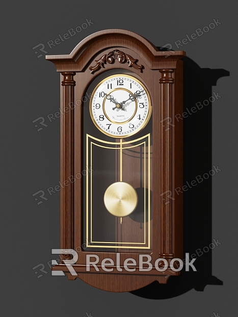 Vintage Wall Clock American Wall Clock Solid Wood model