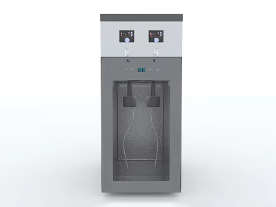 Commercial Refrigerator Freezer With Transparent Glass Door And Dual Temperature Controls 3d model
