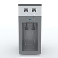 Commercial Refrigerator Freezer With Transparent Glass Door And Dual Temperature Controls