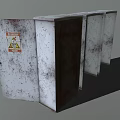 Distribution Box Central Control Power Supply Box Distribution Cabinet General Control Electric Box Substation Transformer Low Face Number Low Mold Simple Mold Game Video Level Super Realistic 3d model