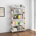Bookshelf Storage Rack Data Rack Shelf 3d model