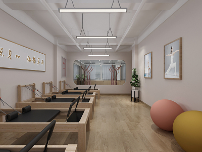 Modern Yoga Studio Yoga Studio Classroom 3d model