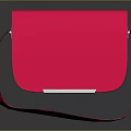 Vibrant Pink Crossbody Bag Featuring Sleek Exterior And Adjustable Shoulder Strap