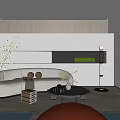Modern Home Fitness Space With Yoga Mat Exercise Ball And Mirror