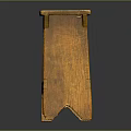 Rustic Wooden Stool Featuring Square Seat Four Legs And Natural Wood Grain Texture