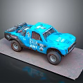 Blue Baja Buggy Off Road Truck Race Ready Vehicle With Off Road Design