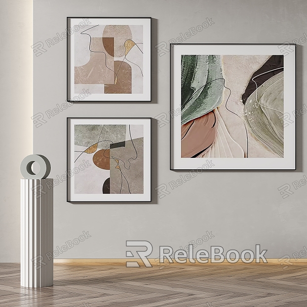 Decorative Painting of Silent Texture model