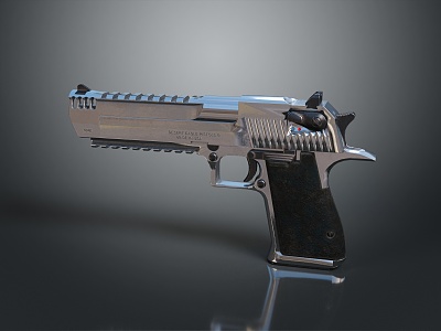 pistol semi-automatic pistol automatic pistol modern weapon 3d model