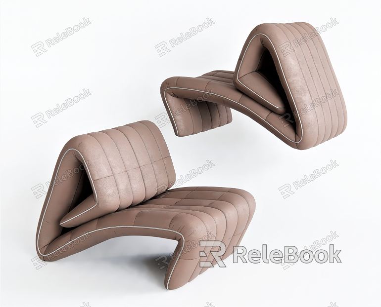 Nordic Single Sofa Sofa Chair Leisure Chair Lazy Sofa Recliner Coffee Chair Leather Sofa model