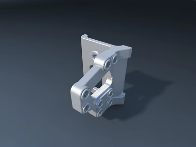Smart Machine Metal Bracket Component With Multiple Holes And Structural Design 3d model