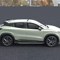 Light Green Modern SUV With Distinctive Grille Design Black Roof And Sleek Lines