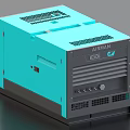 AIRMAN Blue Industrial Equipment Unit With Control Panel And Ventilation Grilles