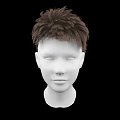 Elegant Jewelry Display On White Mannequin Head With Brown Short Hair