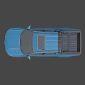 Hyundai Blue Pickup Truck With Modern Design Front Grille Alloy Wheels And Sleek Styling