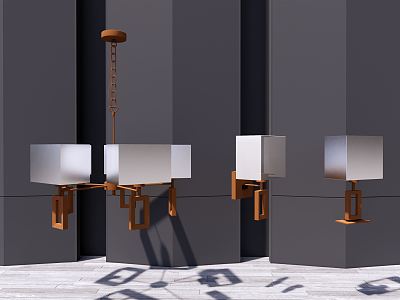 Light luxury lamps combination chandelier model