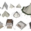 Various Stylish Tent Designs With Different Shapes Pyramid Tops And Window Details