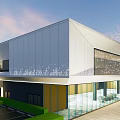 Modern Sales Office Architecture Art Sales Department Club Architecture 3d model