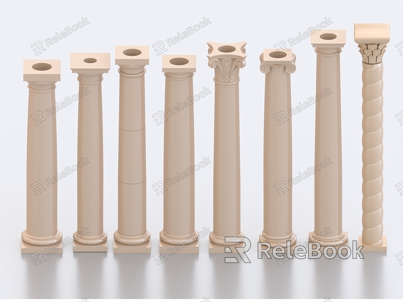 Roman Column Stone Carved Column Stone Column Garden Stone Column Marble Column Column Classical Column model