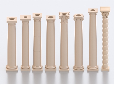 Roman Column Stone Carved Column Stone Column Garden Stone Column Marble Column Classical Column model